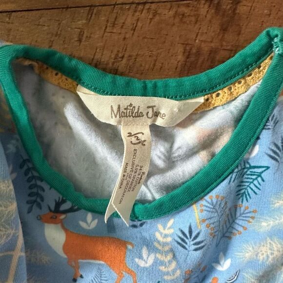 Matilda Jane size 2 ruffled fox knit boho floral dress - Picture 2 of 3